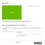 jQuery Droparea - HTML5 drag and drop image/file upload
