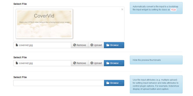 Bootstrap File Input - Enhanced HTML 5 file input