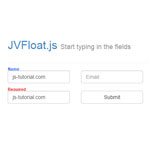 JVFloat.js - Floating placeholder text