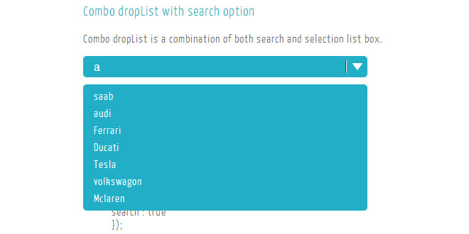 DropList - Customize the UI style of drop down list