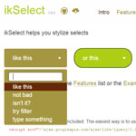 ikSelect - Stylize html selects using jQuery