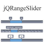 jQRangeSlider - jQuery UI range selection slider