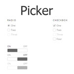 Picker - Replacing default checkboxes and radios
