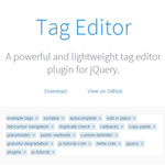 Tag Editor - A powerful and lightweight tag editor plugin