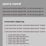 JQuery Repeat - Duplicate blocks of sample content