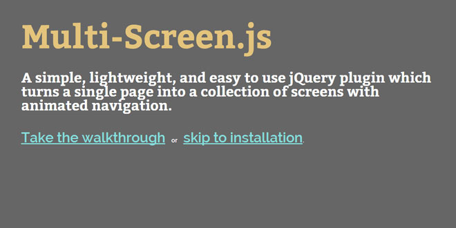 Multi-Screen.js