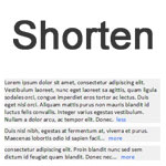 Shorten - automatically shorten text