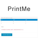 PrintMe - Another jQuery plugin for print any page element