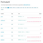 FormulaJS - Microsoft Excel formula functions