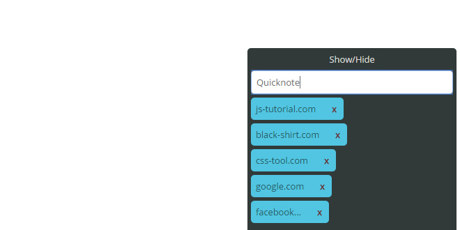 jQuery QuickNote Plugin