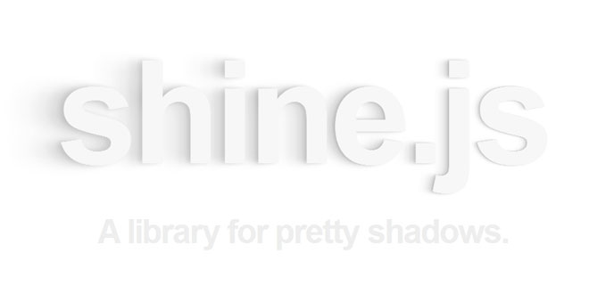 Shine.js - A library for pretty shadows