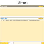Simone - Taskbar and window