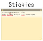 Stickies - A jQuery UI Sticky Note