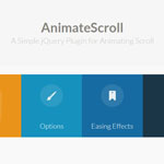 AnimateScroll - A jQuery plugin for animating scroll