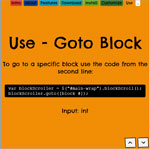 Block Scroll -  Breaks down information into blocks
