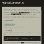 nanoScroller.js -  Implementing Lion OS scrollbars
