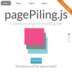 pagePiling.js - Create an original scrolling site