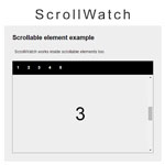 ScrollWatch - jQuery plugin for determining active sections