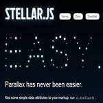 Stellar.js -  Parallax scrolling effects