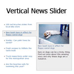 Responsive Vertical News Slider