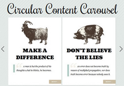 Circular Content Carousel