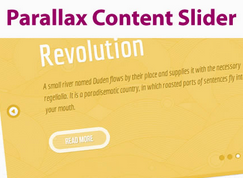 Parallax Content Slider