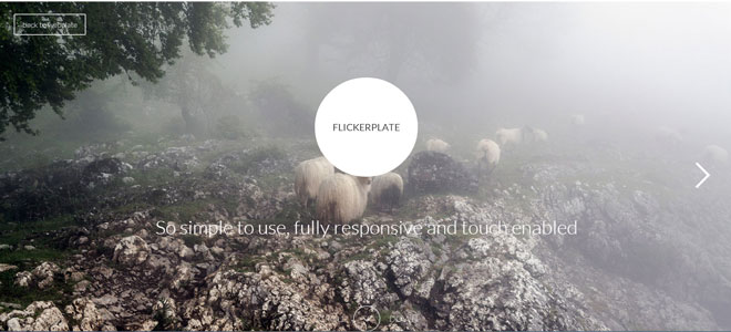 Flickerplate -  flick through content