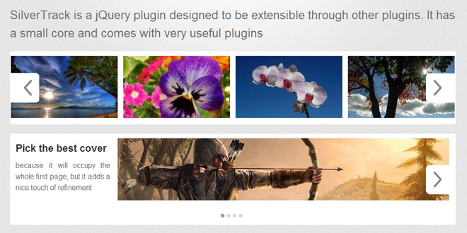 Silver Track - jQuery sliding carousel