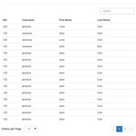 Bootstrap Data Table