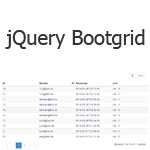 jQuery Bootgrid - A grid control especially designed for bootstrap
