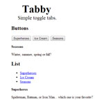 Tabby - Simple toggle tabs