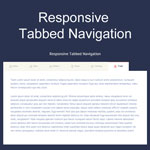 Responsive Tabbed Navigation