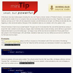 miniTip - Ultra lightweight jQuery tooltip plugin