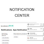 Notification center for jQuery