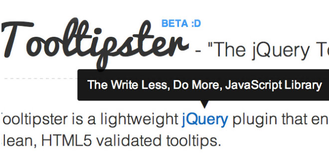 Tooltipster – The jQuery Tooltip Plugin