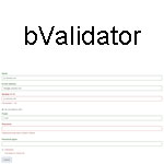 bValidator - jQuery form validator