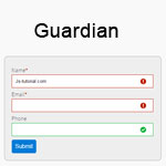 Guardian - All-purpose form validation jQuery plugin