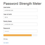 jQuery Password Strength Meter